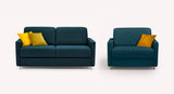 Lot canapé et fauteuil JIMMY Foster Bleu ocean Default Title