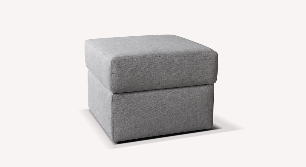 DIENNA Gemma Silver Chest Pouf