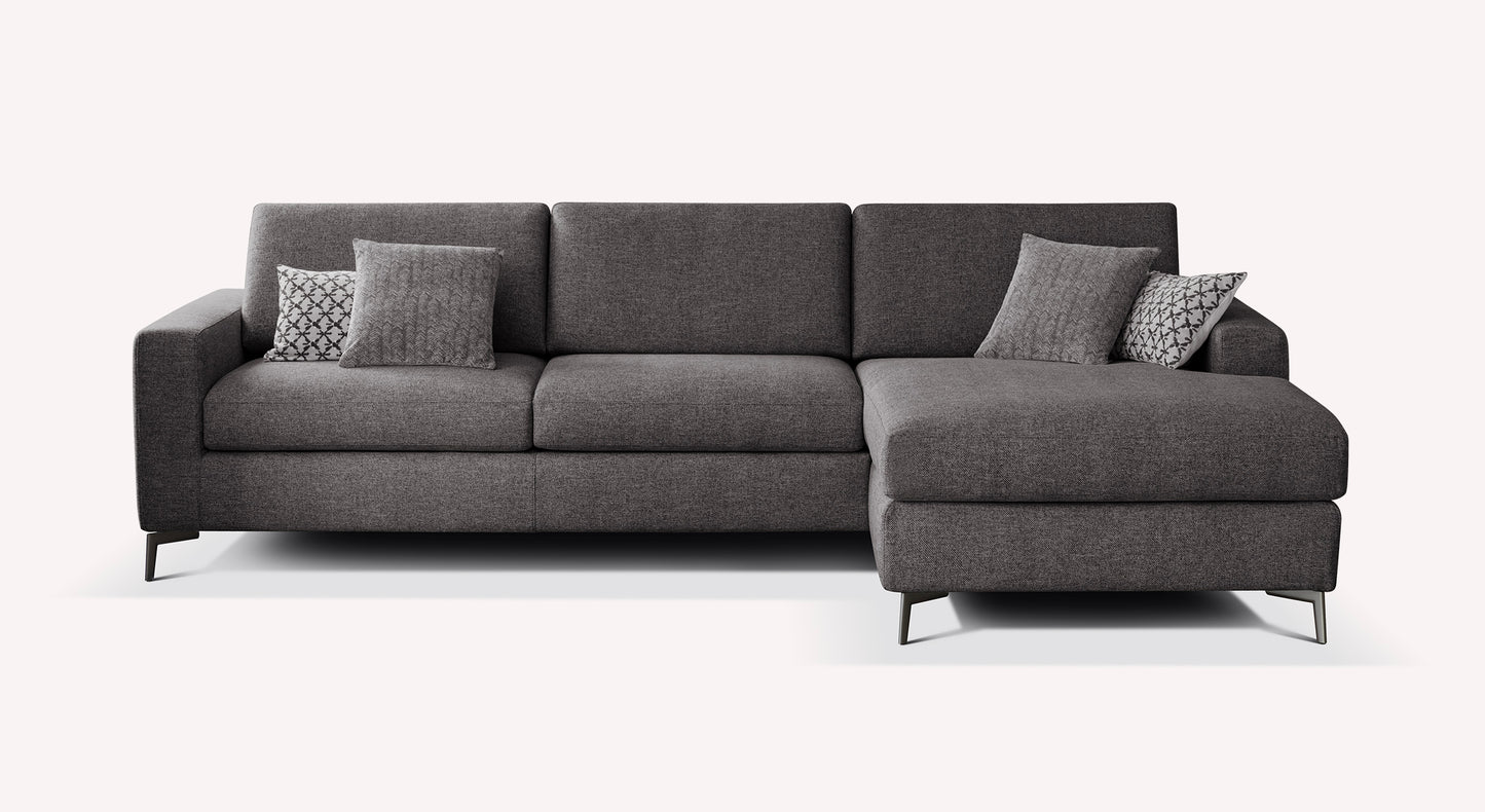 LISBONA corner sofa and pouf set