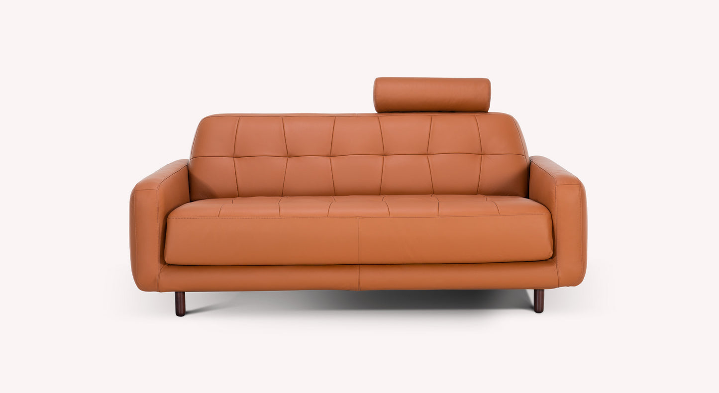 CLARK Leather sofa and ottoman set