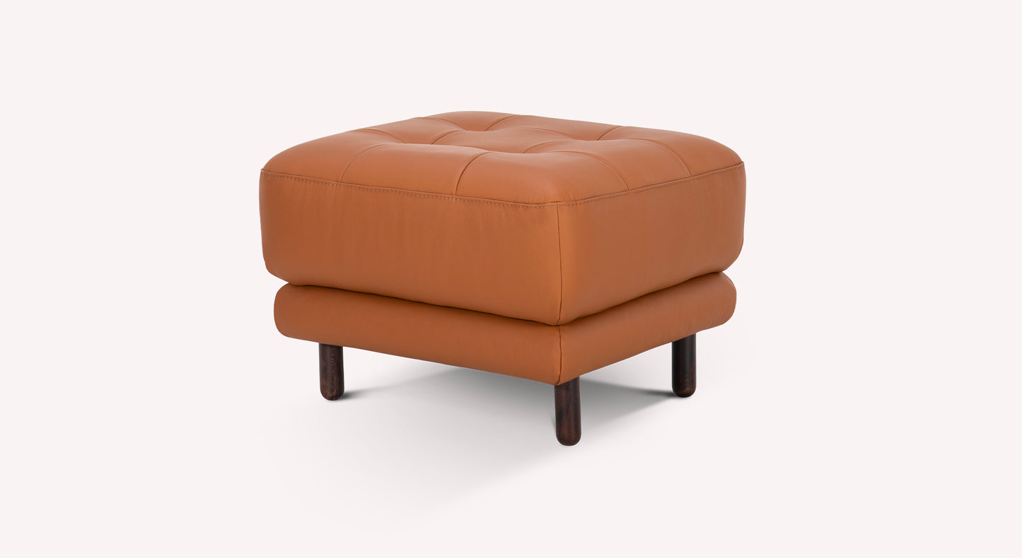 CLARK Pouf Leather Sidney Cognac