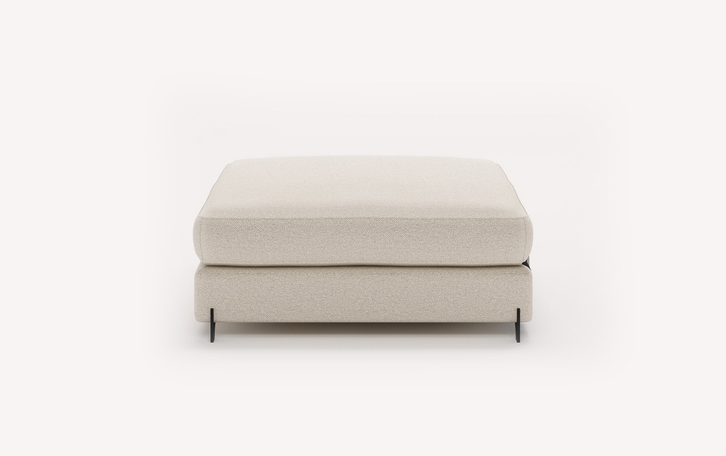 NELLY Innuendo Ivory Chest Pouf