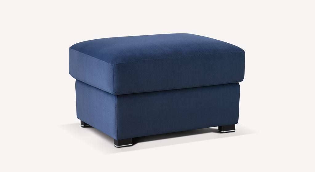 Pouf Box DIVANA Matt Velvet Ocean