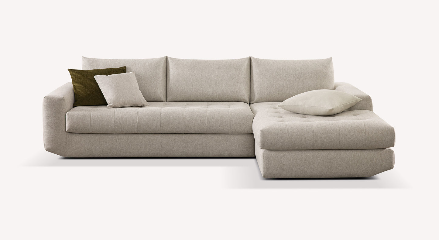 STELLA Gemma Avoine corner sofa and pouf set