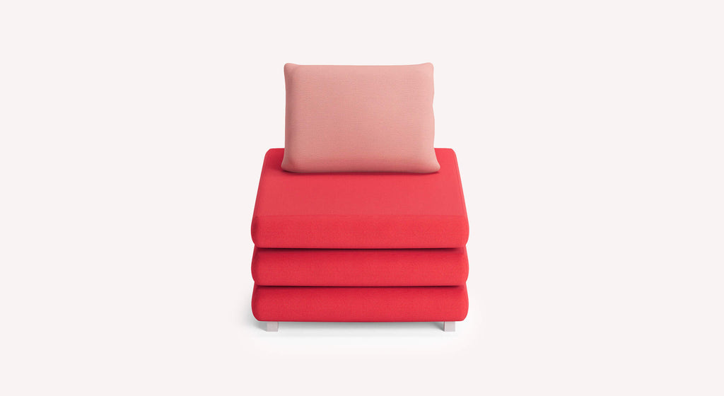 SUISSE Fluf Madras armchair / 35-Flamingo