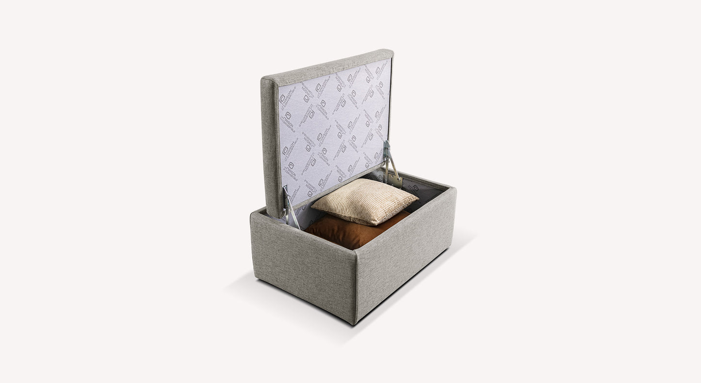 Pouf Box VIENNA Joint Pewter