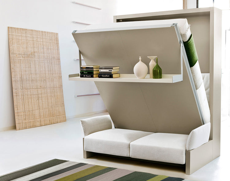 Armoire Lit LGM 2.0 TV - Acheter Lit escamotable avec table ✓ La Maison  Convertible